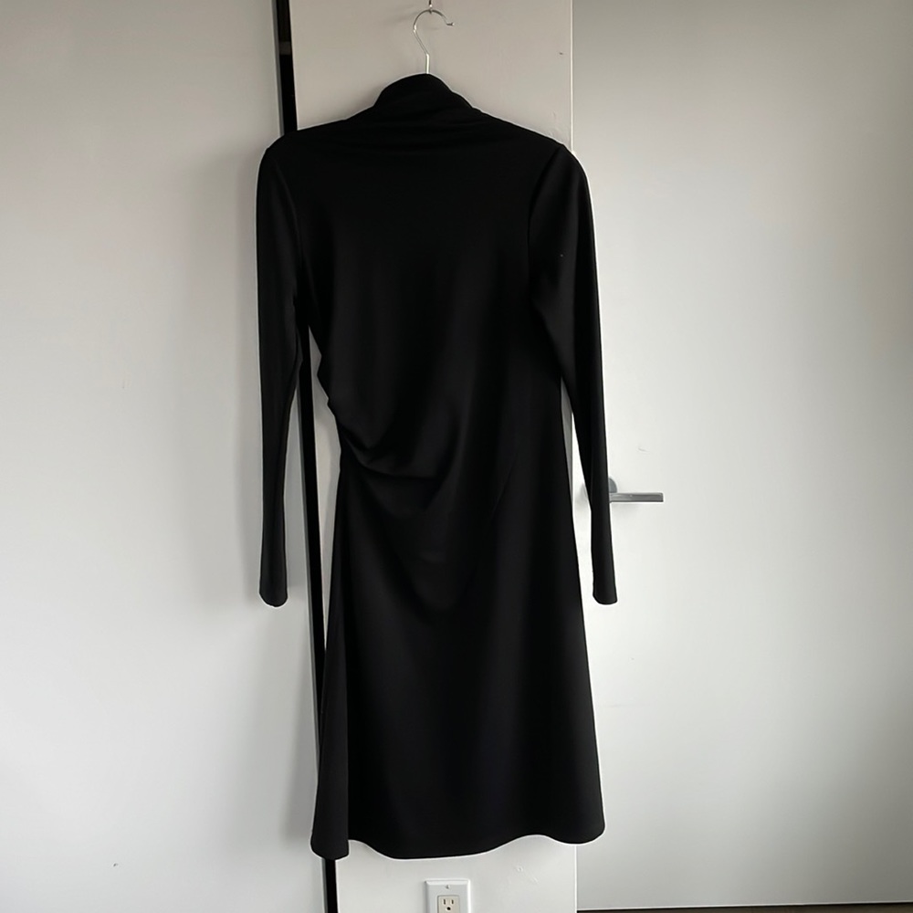 Valdis | black knit midi dress